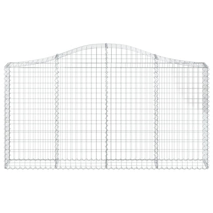 Cestas Gaviones 14 Uds Forma De Arco Hierro 200x30x100/120 Cm_3