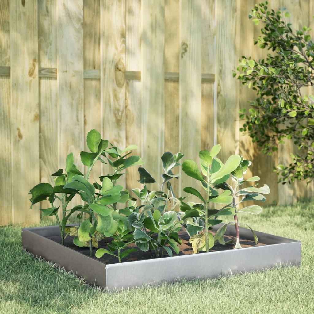 Jardinera De Acero Galvanizado 100x100x26 Cm_1