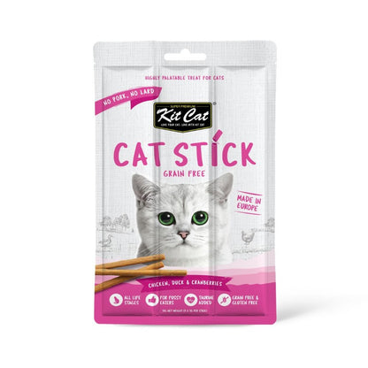 Kit Cat Cat Stick - Pollo &amp; Pato y Arándanos 15 g Snack semihúmedo para gatos