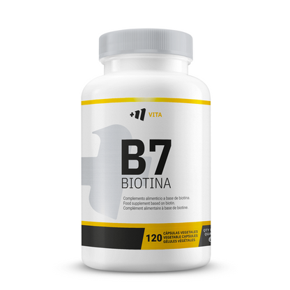 B7 Biotina 500μg - 120 Cápsulas Vegetales - Mejora La Salud De La Piel - Masmusculo_0