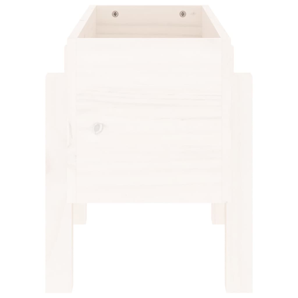 Jardinera Madera Maciza De Pino Blanco 62x30x38 Cm_3