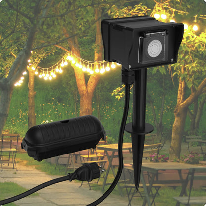 Temporizador Aes8 Exterior Ip44 2 Enchufes_2
