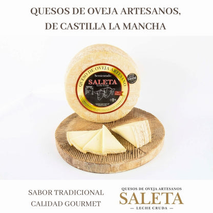 Queso Semicurado Entero De Oveja Con Caja Gourmet (1,3 Kg) | Elaboración Artesana Quesos De La Mancha_5