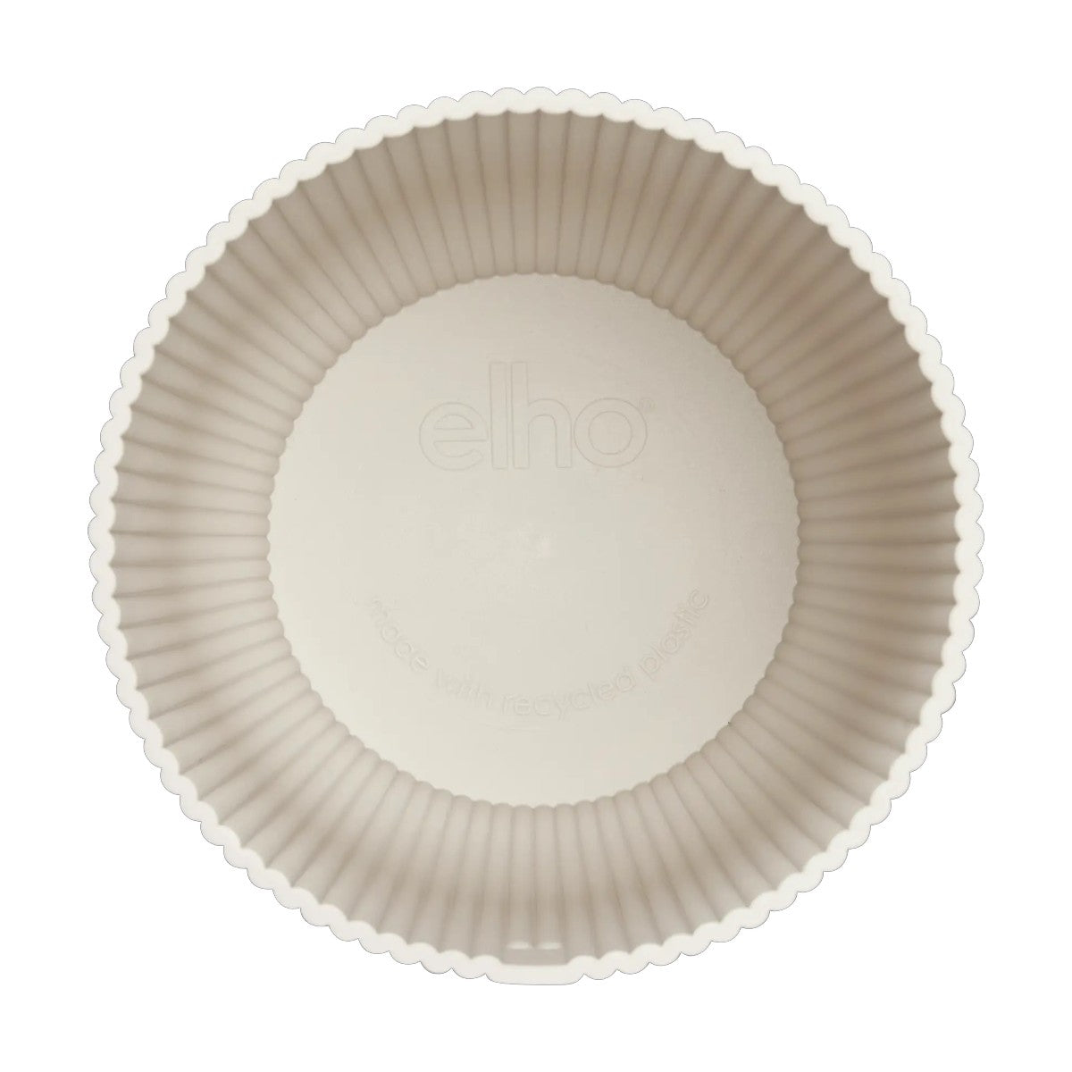 Maceta Blanco Lino Vibes Fold Round Elho 14cm 100% reciclado