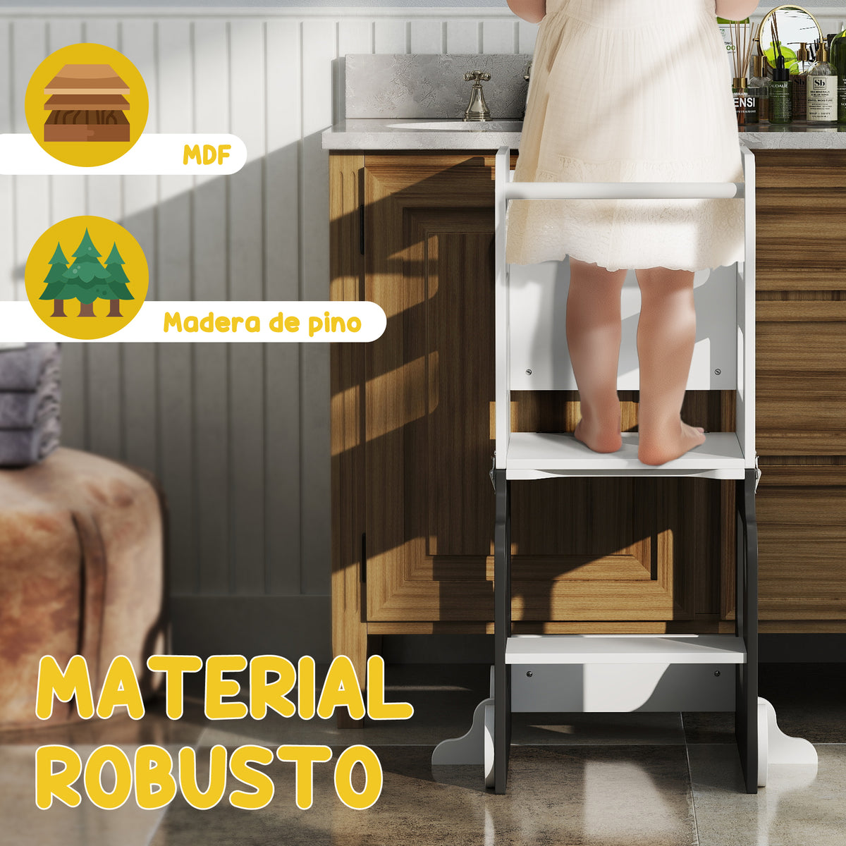 Aiyaplay Torre De Aprendizaje En Forma De Coche Convertible En Mesa Y Silla_5