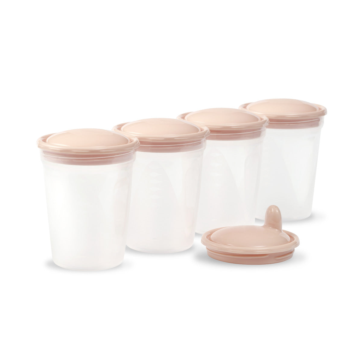 Recipientes Para La Leche Y Alimentos Pack 4 Unid. Beige_2