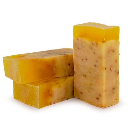 Jabón Natural Limón 90g En Bolsa Regalo De Yute - Piel Grasa, Previene El Acné Y Puntos Negros - Aclara Las Manchas_5