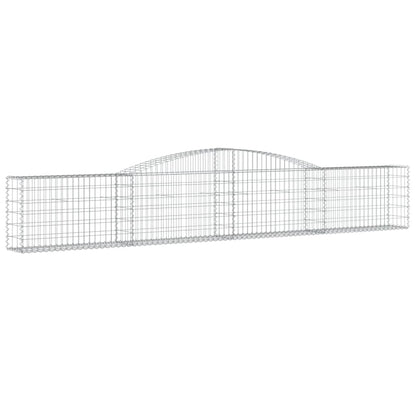 Cestas De Gaviones 15 Uds Forma De Arco Hierro 400x30x60/80 Cm_2