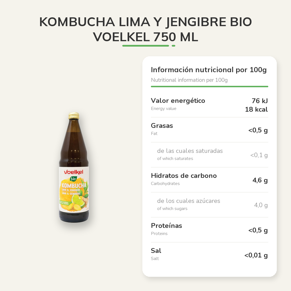 Información nutricional