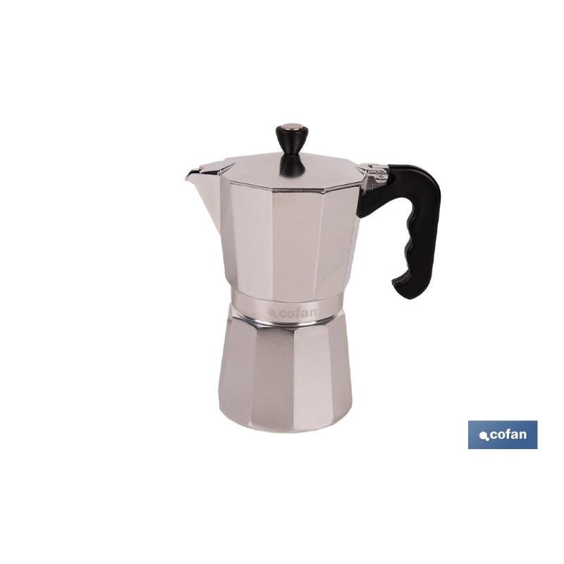 Cafetera Italiana De Aluminio Para Inducción 9 Tazas_0