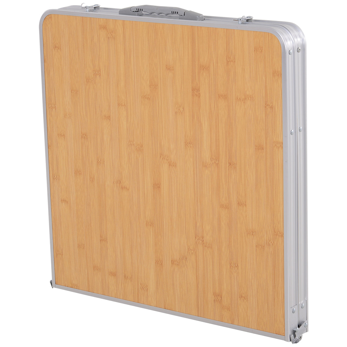 Outsunny Mesa De Picnic Plegable Mesa De Camping Con Hoja Abatible Estructura_3