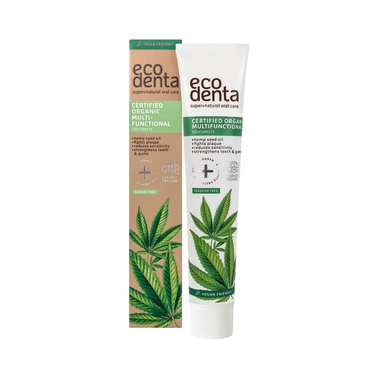 Pasta dental Multifunción con Aceite de Cáñamo Bio EcoDenta 75 ml