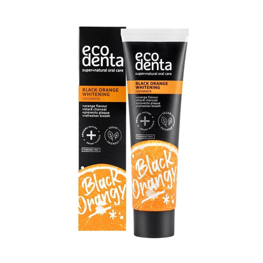 Pasta dental Negra Blanqueadora sabor Naranja EcoDenta 100 ml
