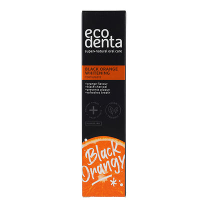 Pasta dental Negra Blanqueadora sabor Naranja EcoDenta 100 ml