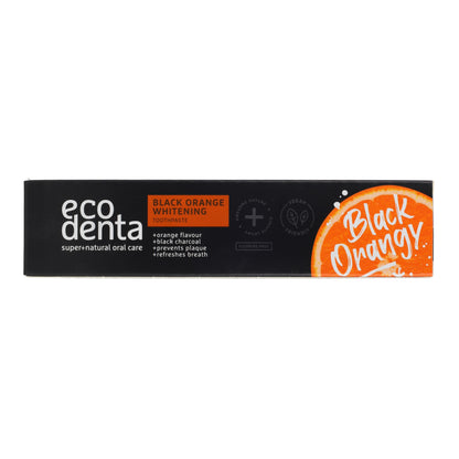 Pasta dental Negra Blanqueadora sabor Naranja EcoDenta 100 ml