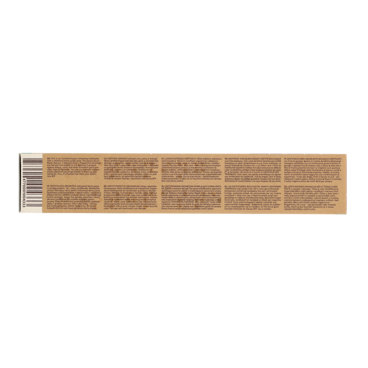 Pasta dental Blanqueadora con Carbón Bio EcoDenta 75 ml