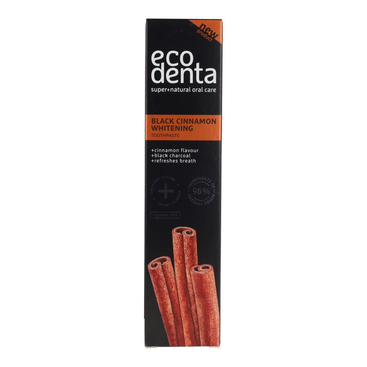 Pasta dental Negra Blanqueadora con Canela EcoDenta 100 ml