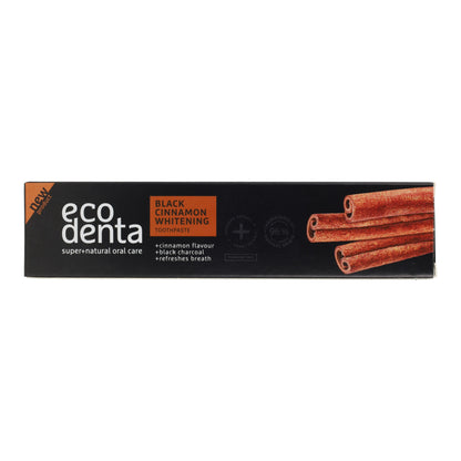 Pasta dental Negra Blanqueadora con Canela EcoDenta 100 ml