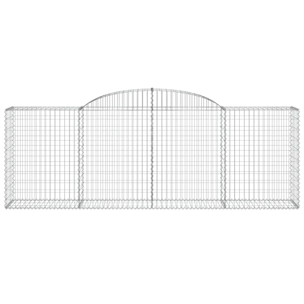Cestas De Gaviones 7 Uds Forma De Arco Hierro 300x50x100/120 Cm_3