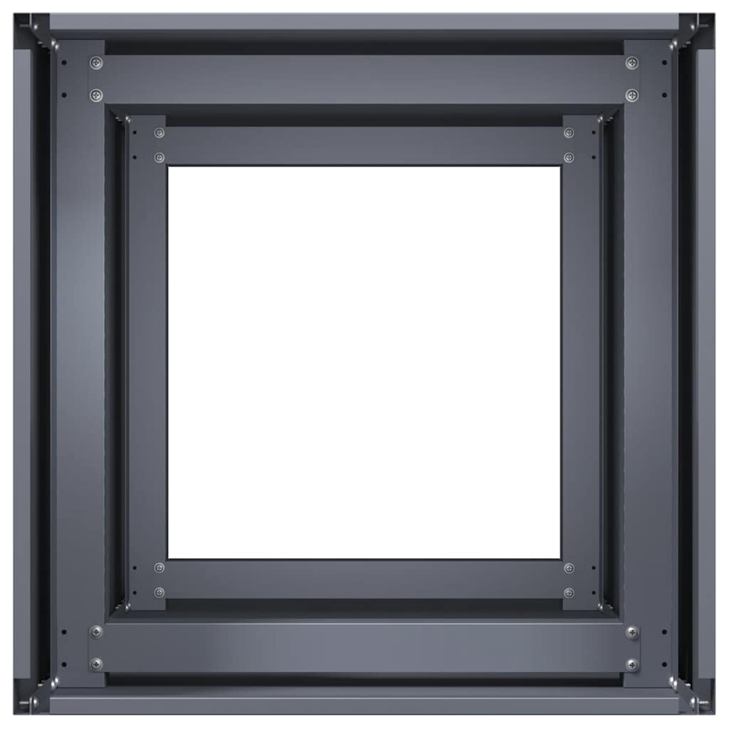 Jardinera De Acero Laminado En Frío Antracita 40x40x80 Cm_4