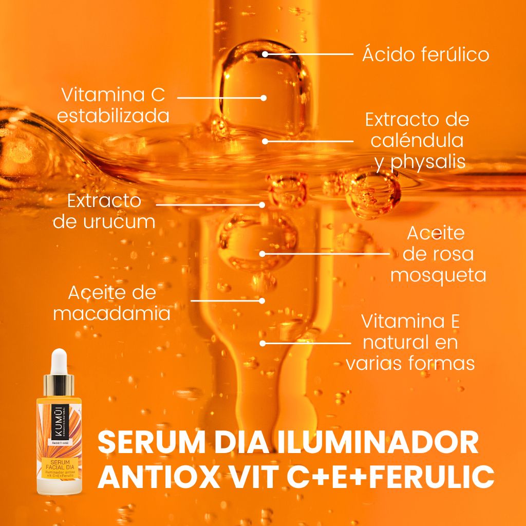 Serum Facial Dia Iluminador Antiox Vitamina C + E + Ferulic KUMUI 30ml_1