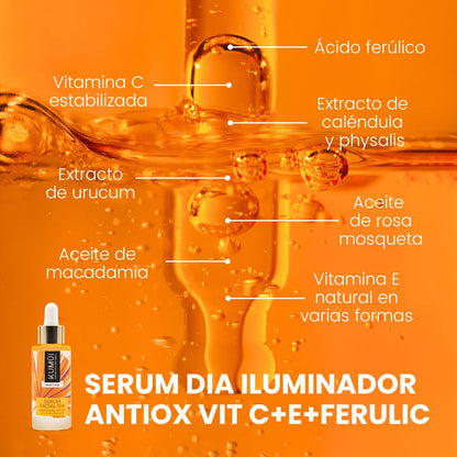 Serum Facial Dia Iluminador Antiox Vitamina C + E + Ferulic KUMUI 30ml_1