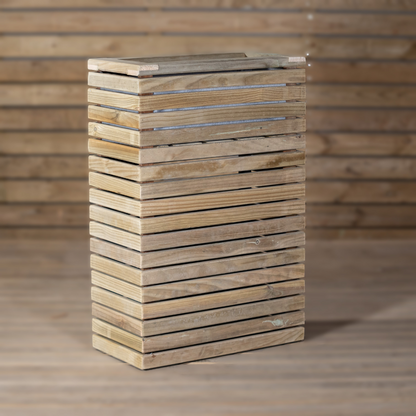 Jardinera Luxe Torre De Madera Tratada Vidahuerto 80x30x90 Cm._2