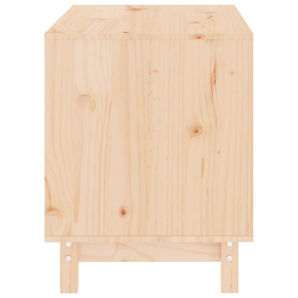 Caseta Para Perros Madera Maciza De Pino 60x45x57 Cm_4