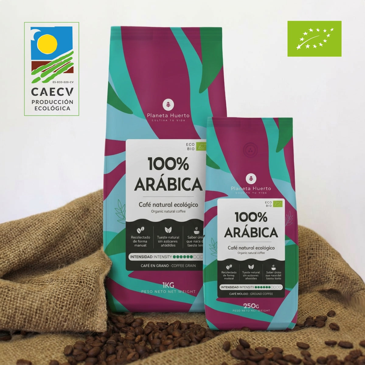 Café molido Eco 100% Arábica Planeta Huerto 250 g