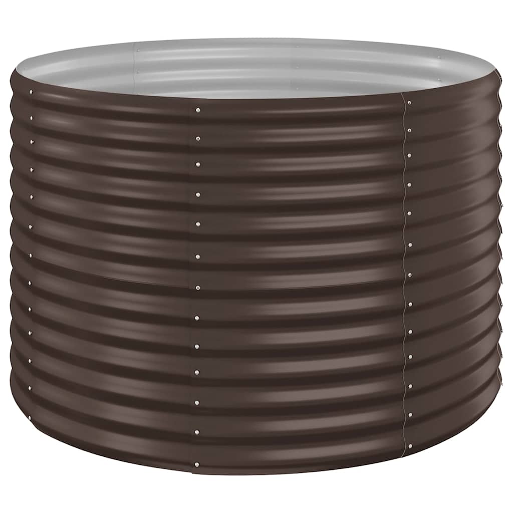 Jardinera Arriate Acero Galvanizado Marrón 100x100x68cm_0