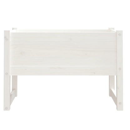 Jardinera Madera Maciza De Pino Blanco 78x40x52 Cm_3