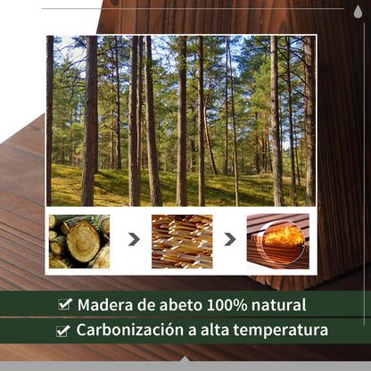 Outsunny Fuente De Agua De Madera En Cascada De 2 Niveles Con Bomba Eléctrica_5