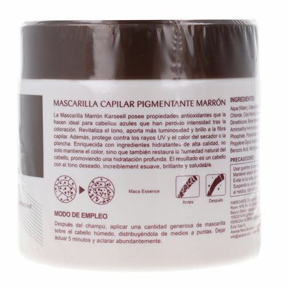 Mascarilla Pigmentante Marrón Karseell 500 ml