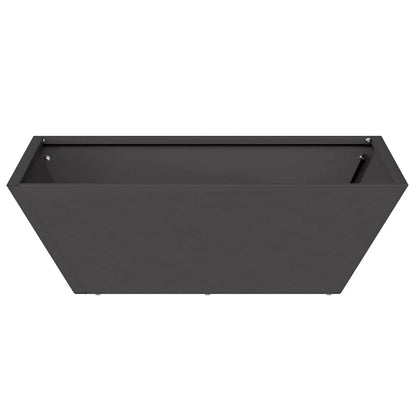 Macetero De Jardín 5 Uds. Negro 50 X 50 X 15 Cm_5