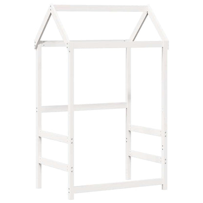 Techo De Cama Infantil Madera Maciza Blanco 118x70x176,5 Cm_0