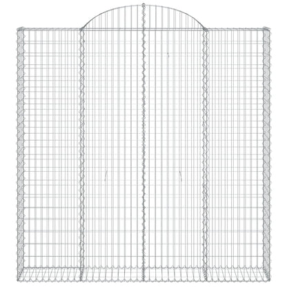 Cestas De Gaviones 3 Uds Forma De Arco Hierro 200x30x200/220 Cm_3