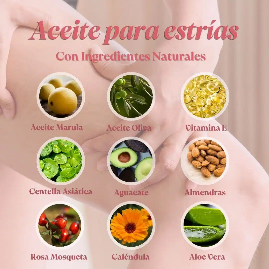 QKnatur - Aceite Antiestrías 250 Ml. Con Rosa Mosqueta - Ayuda A Reducir Y Prevenir La Apariencia De Cicatrices_3