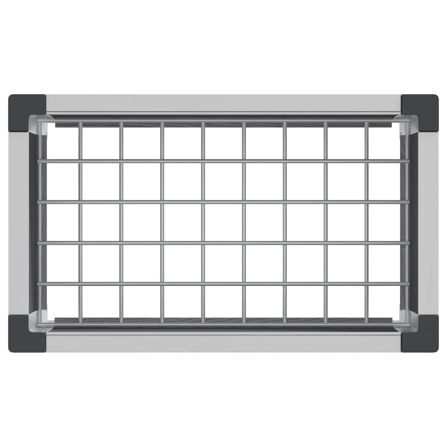 Arriate Elevado Gris 50 X 30 X 82 Cm Wpc Y Aluminio_4