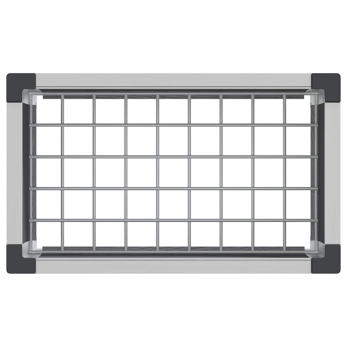 Arriate Elevado Gris 50 X 30 X 82 Cm Wpc Y Aluminio_4