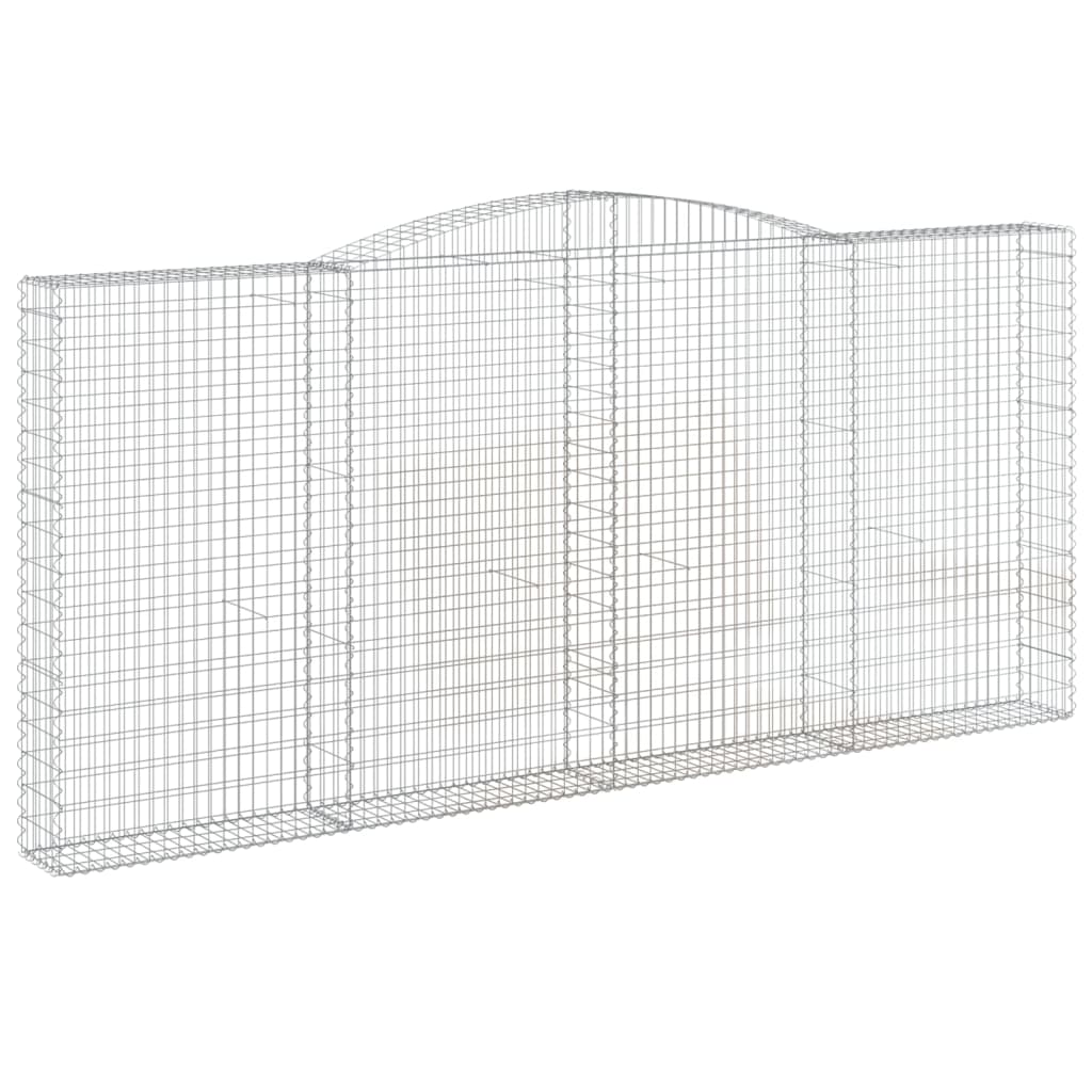 Cestas De Gaviones 7 Uds Forma De Arco Hierro 400x30x180/200 Cm_2