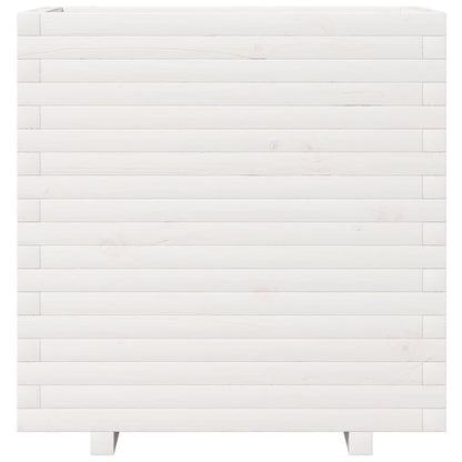 Jardinera Madera Maciza De Pino Blanco 70x40x72,5 Cm_4
