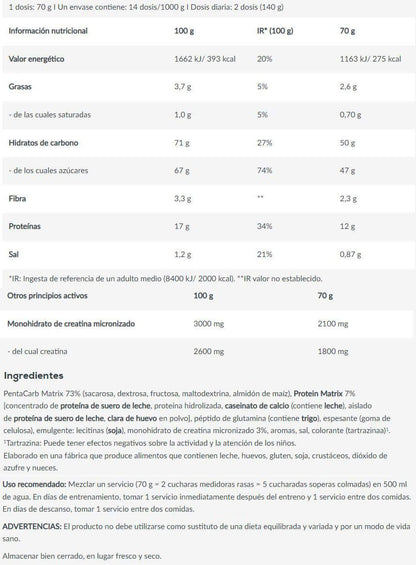 Muscle Mass - 1000g - Vainilla - Ganadores De Peso Con Proteína - Biotech Usa_5
