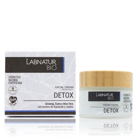 Crema Facial Detox Labnatur Bio 50 ml | Aguacate, Jojoba y Ginseng | Purifica y Revitaliza | Vegano_0