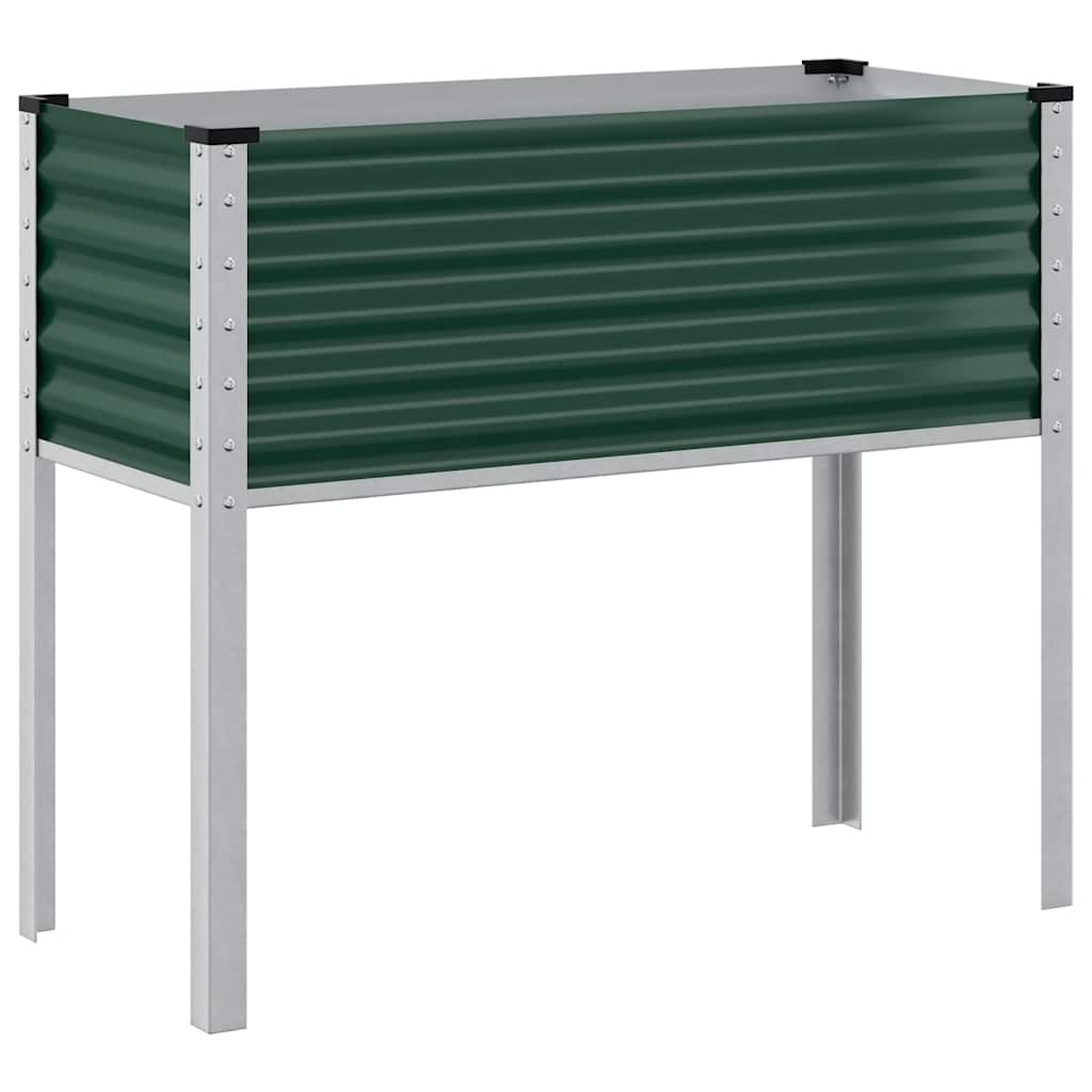 Jardinera De Jardín Verde 100x45x90 Cm Acero_4