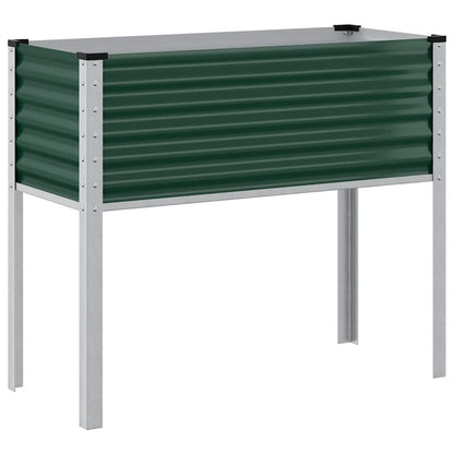Jardinera De Jardín Verde 100x45x90 Cm Acero_4