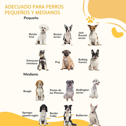 Pawhut Barrera Para Perros Plegable De Madera Con 1 Puerta 155x35,5x76 Cm Blanco_5