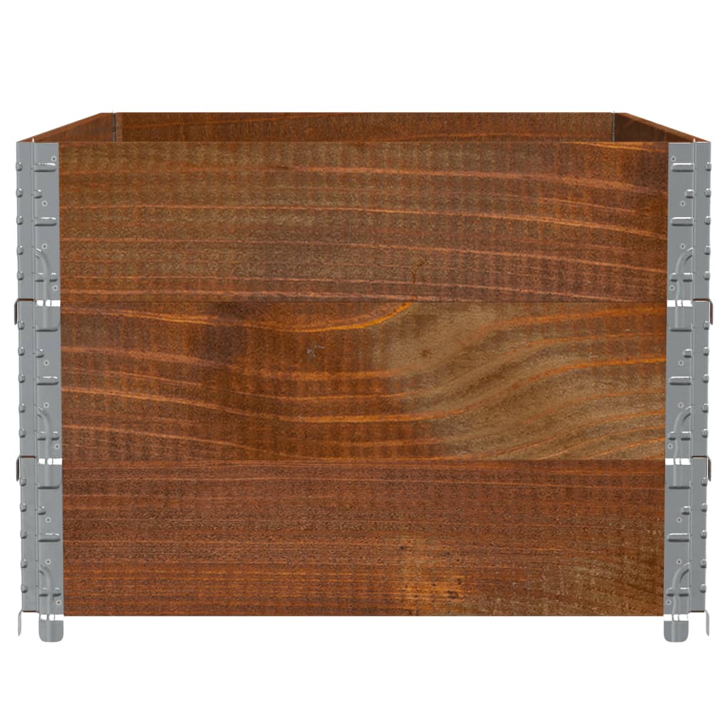 Jardinera De Madera Maciza De Pino Marrón 120x80 Cm_3