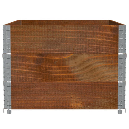 Jardinera De Madera Maciza De Pino Marrón 120x80 Cm_3