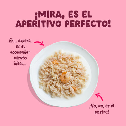 Filetes de pollo con gambas para gatos Edgard &amp; Cooper 70 g