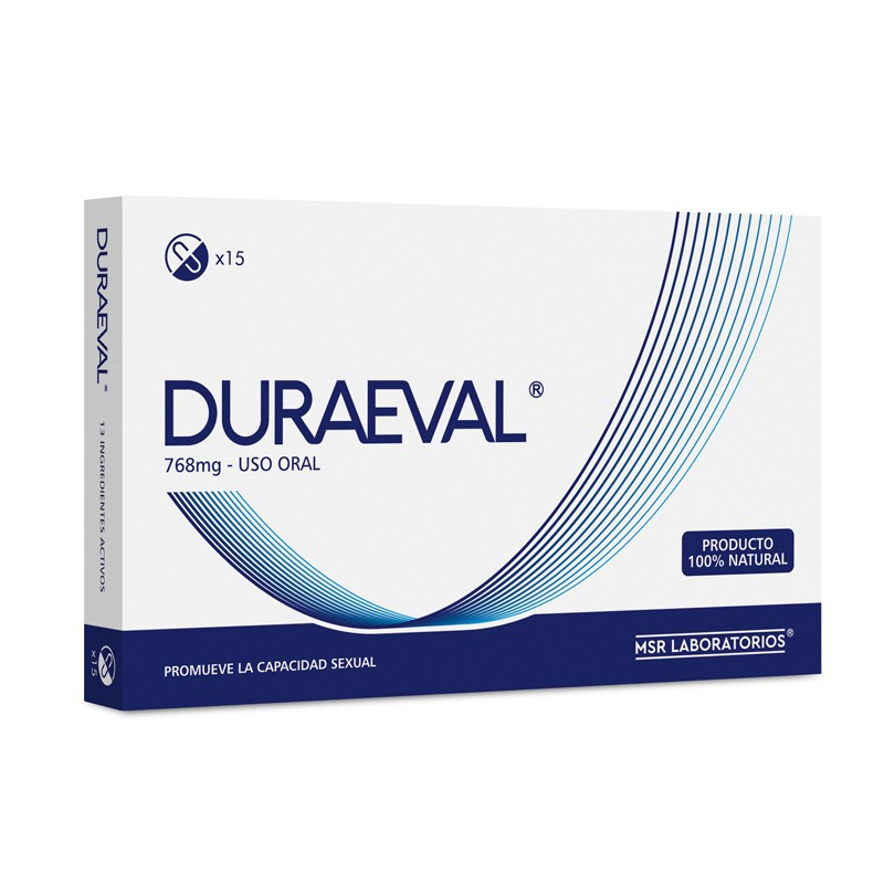 Duraeval 768mg 15 Capsulas Msr Lab_0